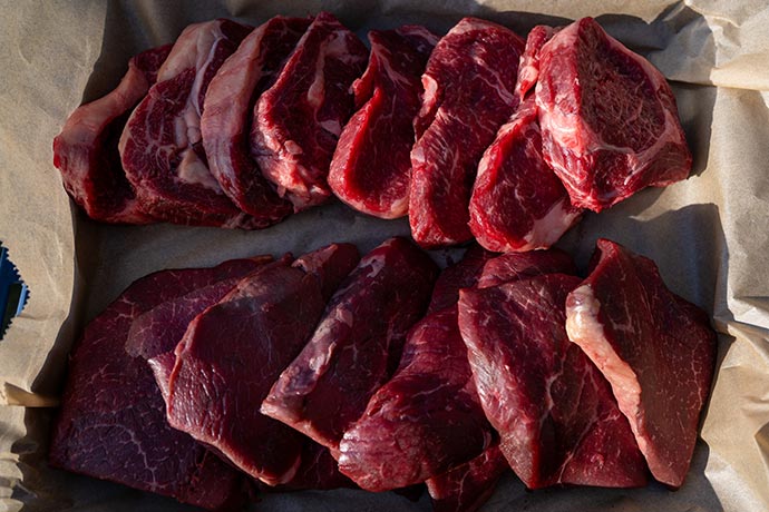 CHEFS CULINAR Maserung vom Wagyu-Fleisch