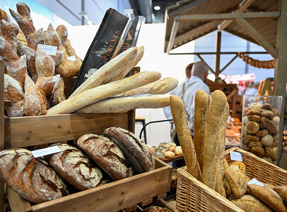 Brotwaren auf dem Messestand von CHEFS CULINAR