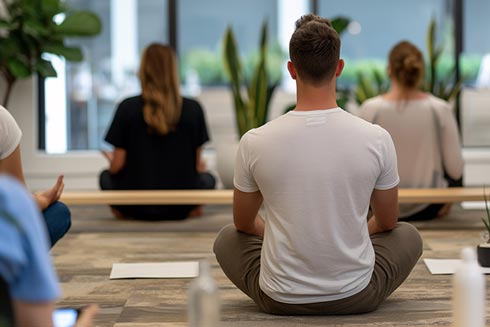 Yoga für Mitarbeiter und MItarbeiterinnen