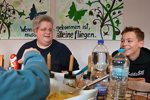 Gemeinsames Essen ist den Kindern wichtig