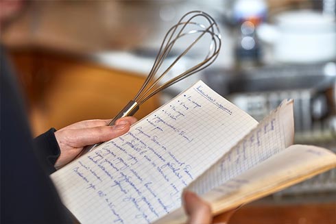 Handschriftliches Rezept