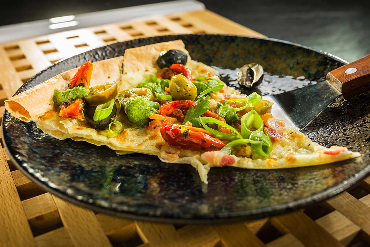 Mediterraner Flammkuchen | Rezept