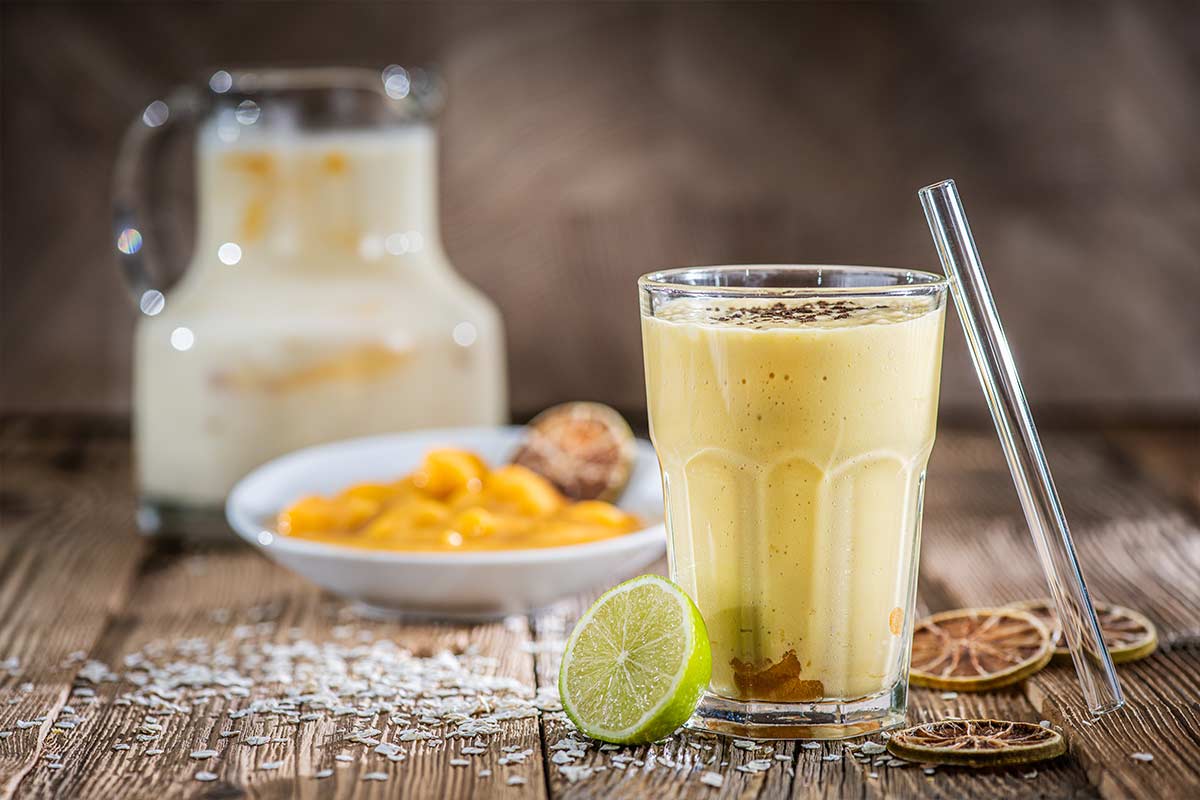 Exotischer Hafer-Smoothie mit Aquafaba | Rezept