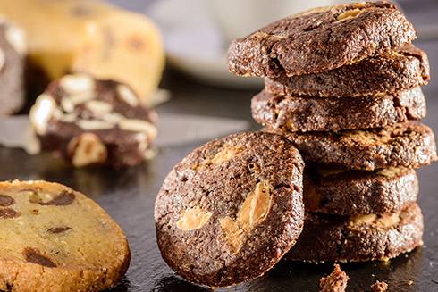Dunkle Schokoladen-Cookies | Rezept